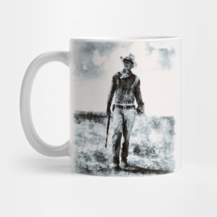 John Wayne Watercolor Painting Mug